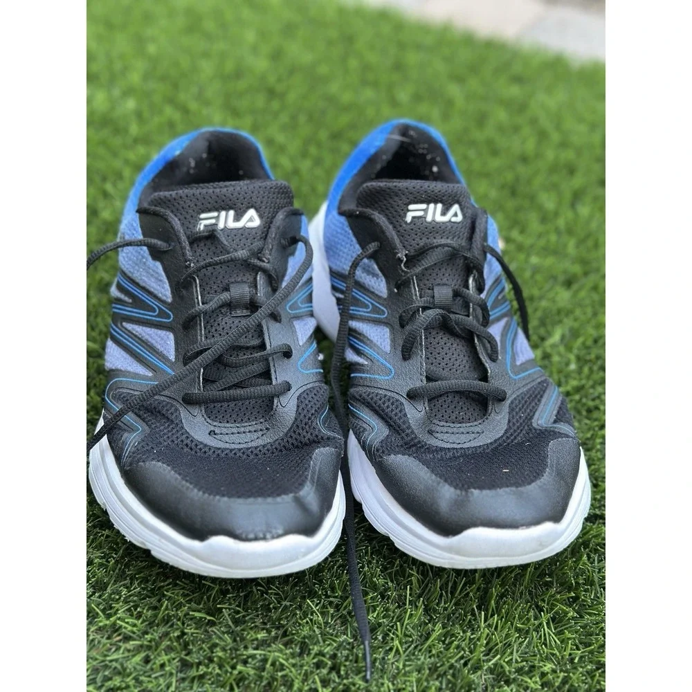 Fila Men's Running Training Shoes Black Blue US 14 EU 48 Athletic Sneakers